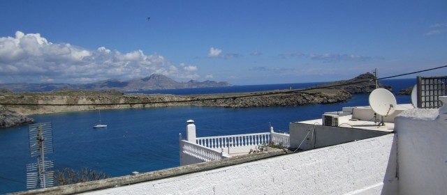 The View from the Courtyard of the Villa