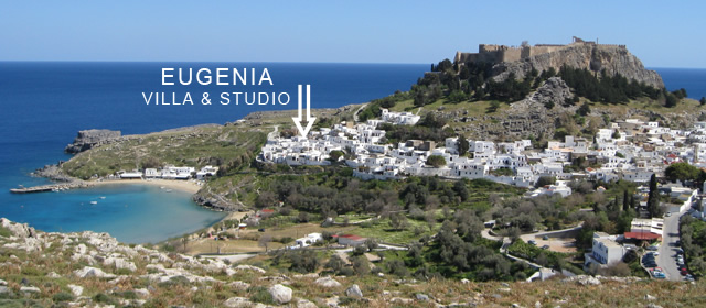 Eugenia villa location on Lindos photo